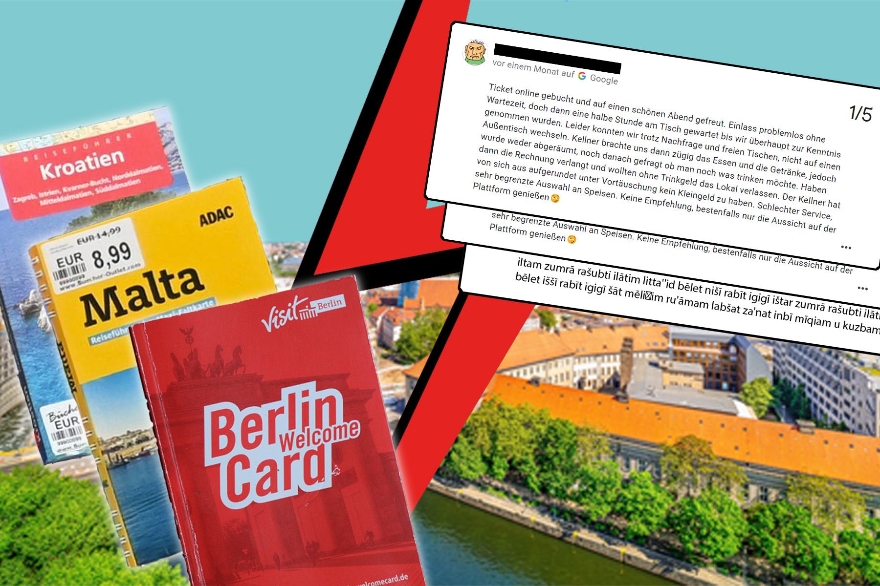 Reiseführer versus Rezension: So werden Berliner Wahrzeichen bewertet