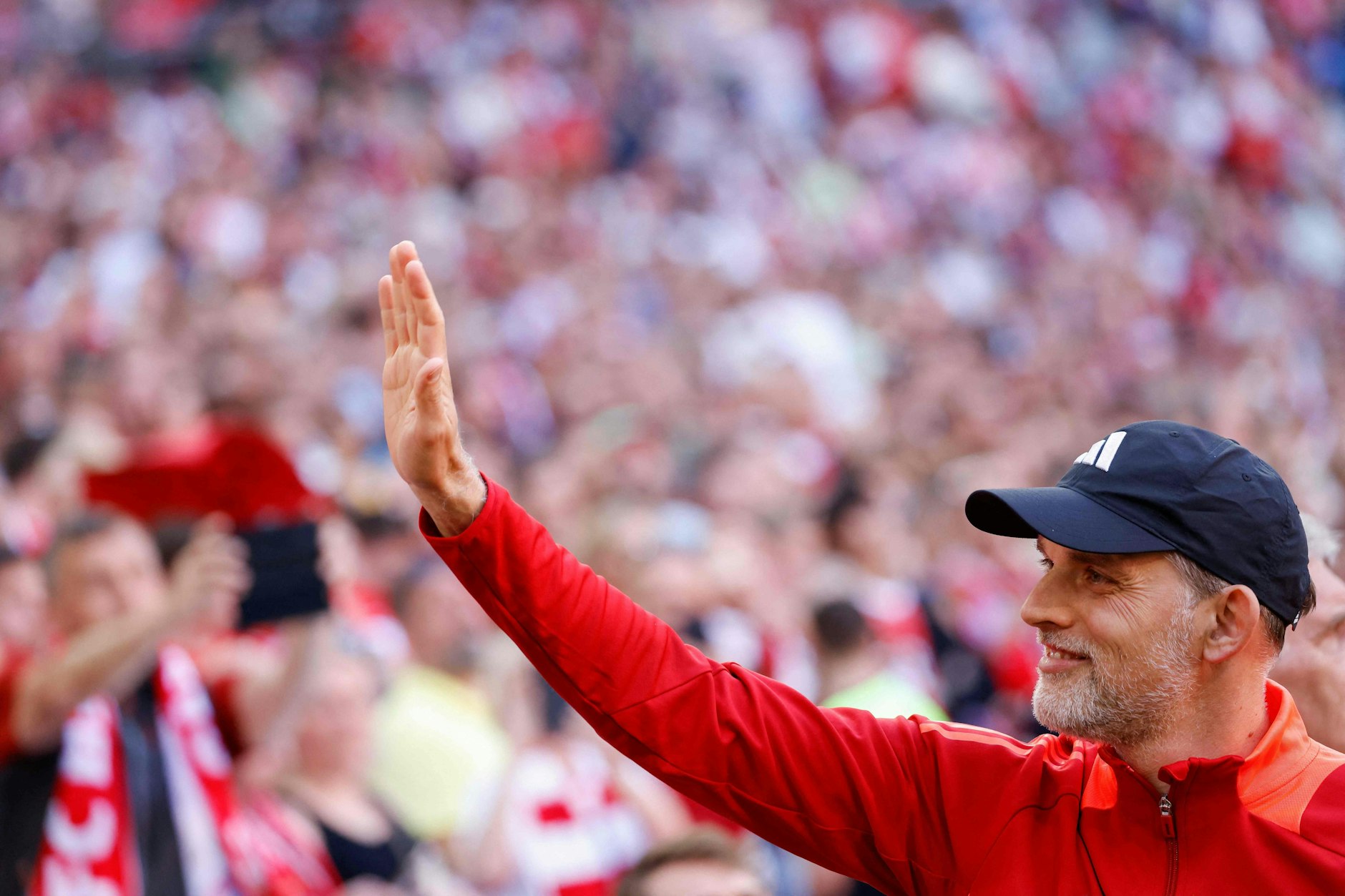 Und dann bye-bye: Am Sonnabend ist Thomas Tuchel zum letzten Mal Trainer des FC Bayern.