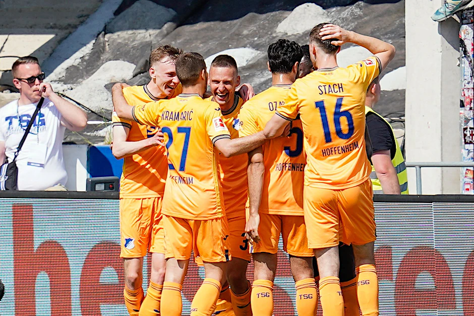 Hoffenheim gewann im Auswärtsspiel bei Absteiger Darmstadt deutlich.  