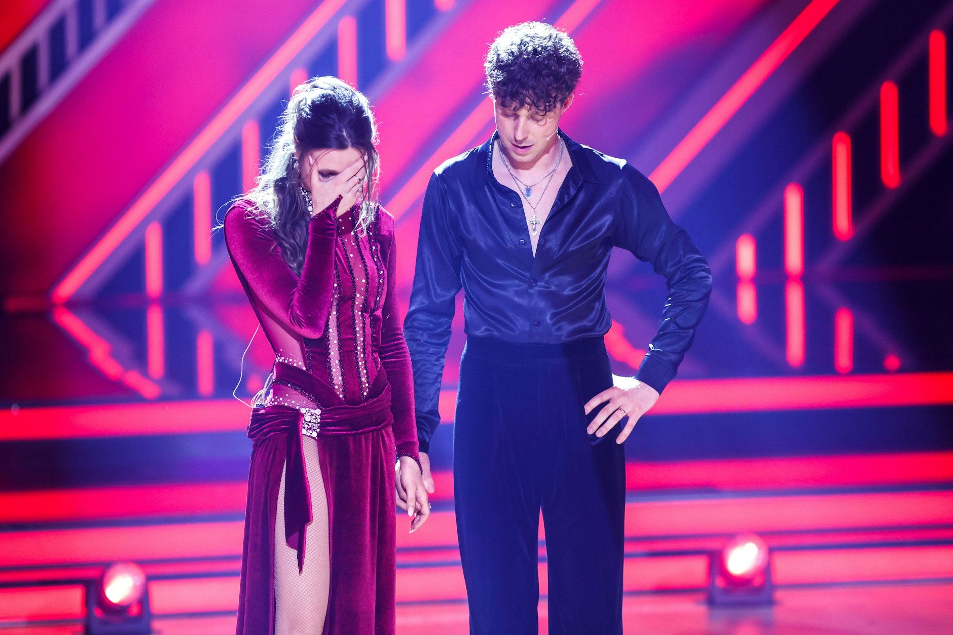 Aus der Traum vom Finale: Ann-Kathrin Bendixen und ihr Tanzpartner Valentin Lusin, Profitänzer sind ausgeschieden. 