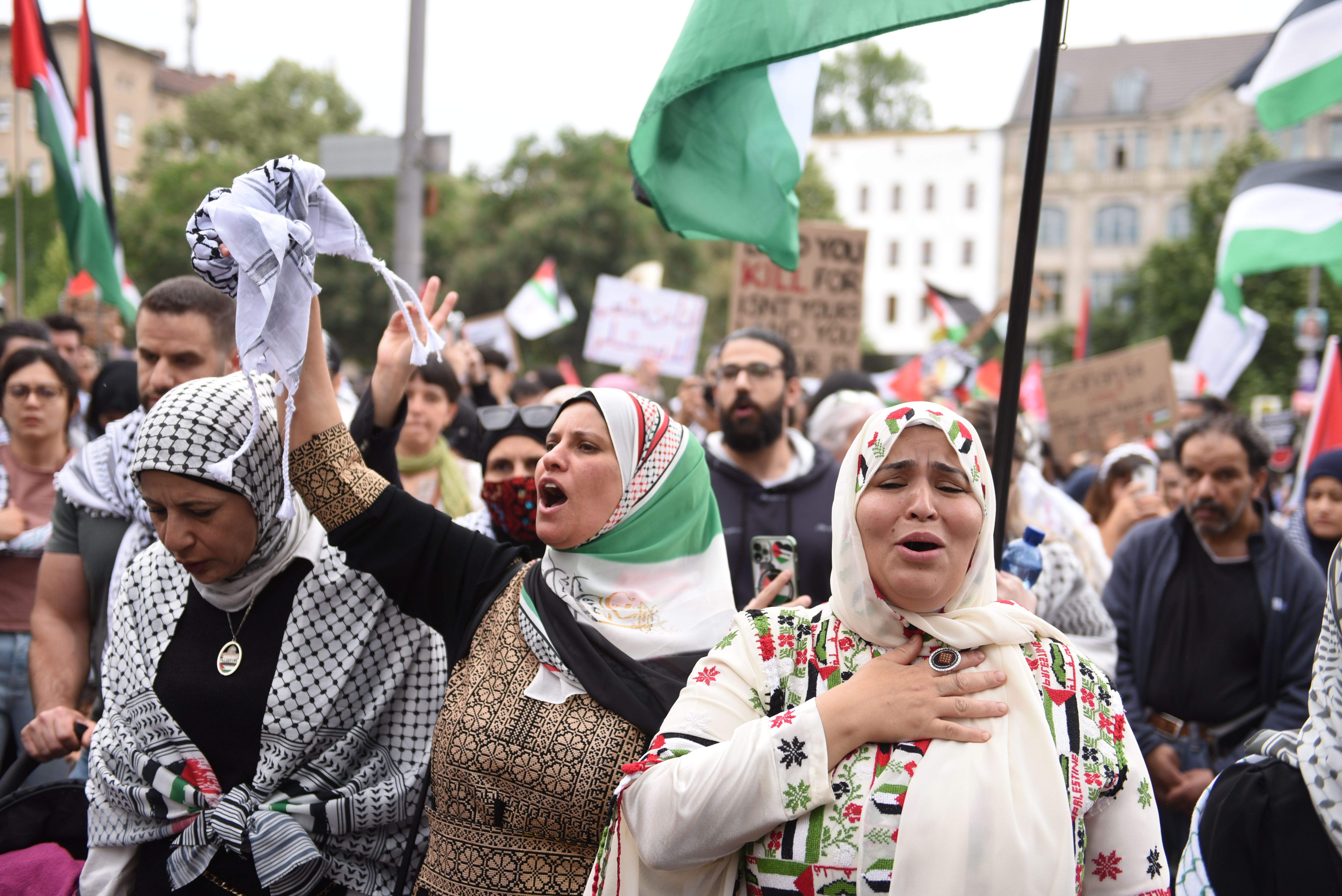 Nakba-Tag: Festnahmen und verbotene Parolen bei Pro-Palästina-Demo in Berlin