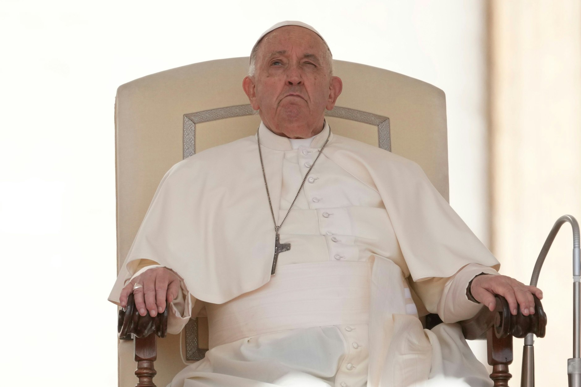 Der Papst bei seiner wöchentlichen Generalaudienz im Vatikan.