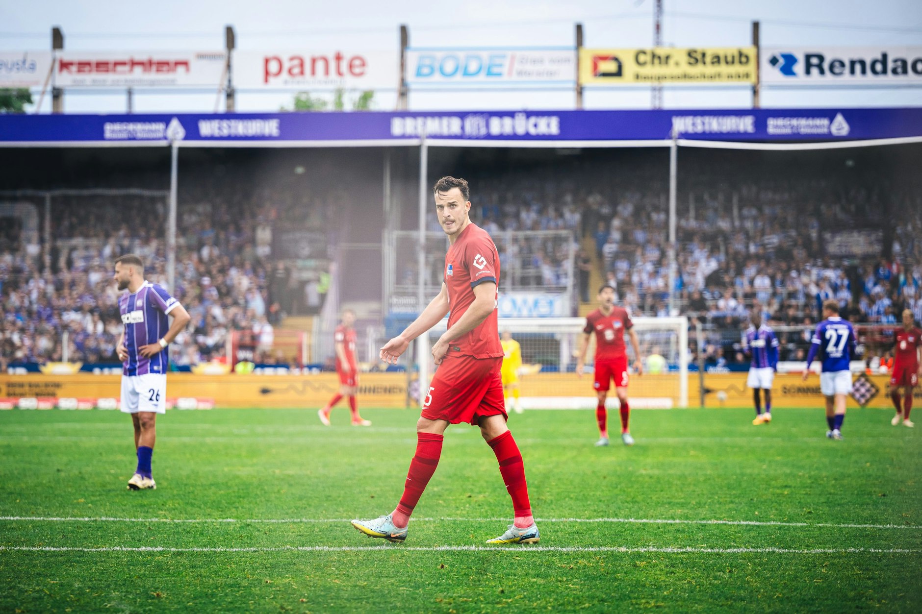 Herthas Stürmer Haris Tabakovic ging beim 1:2 in Osnabrück leer aus. Die Torjägerkrone muss er sich jetzt teilen.