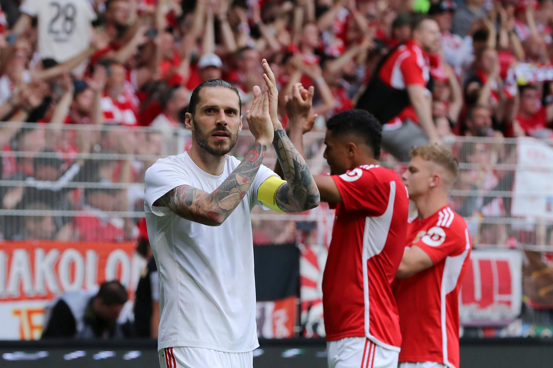 Stolz auf den Verein, die Mitarbeiter und die Fans: Kapitän Christopher Trimmel weiß, bei wem sich die Spieler des 1. FC Union für den Klassenerhalt bedanken können.