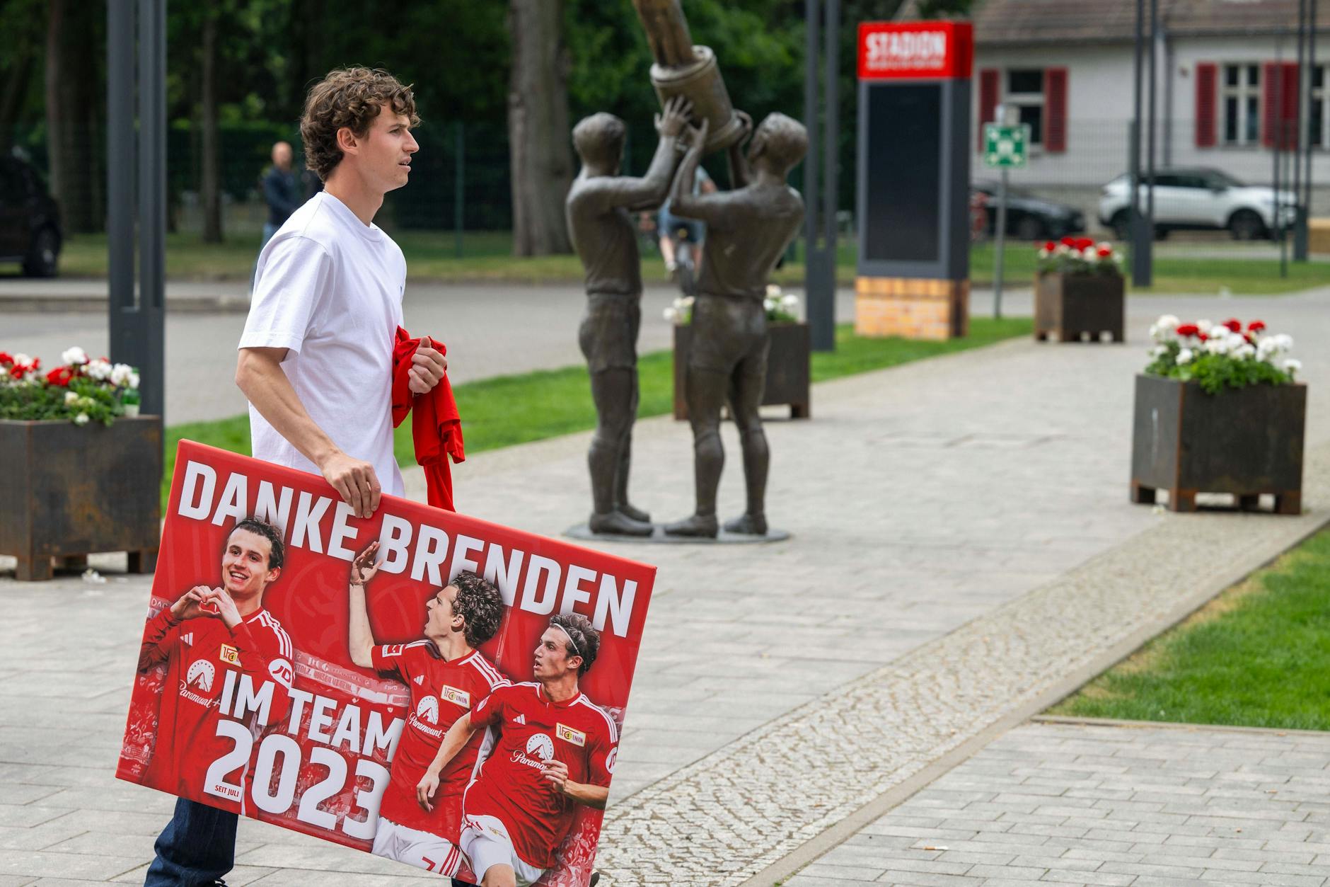 Leeds-Leihgabe Brenden Aaronson (23) wurde vom 1. FC Union verabschiedet. Doch die Eisernen wollen den Stürmer gerne erneut ausleihen. 