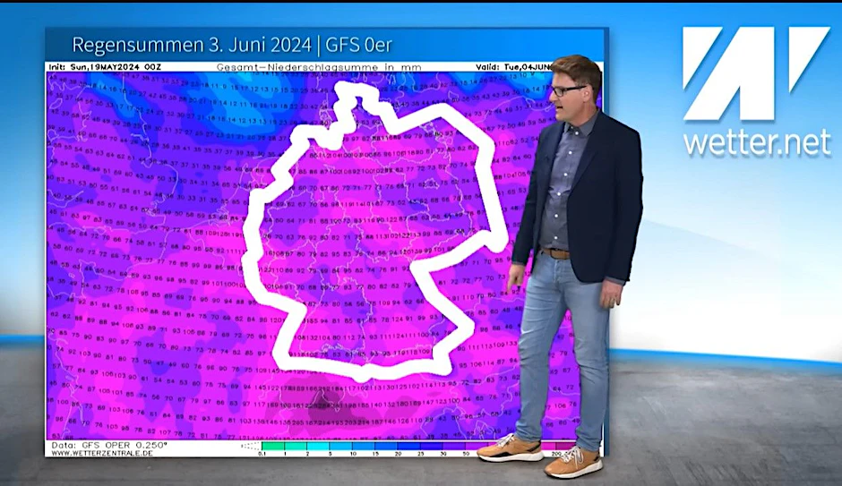 Wetter.net-Meteorologe Dominik Jung warnt vor Regen in ganz Deutschland.