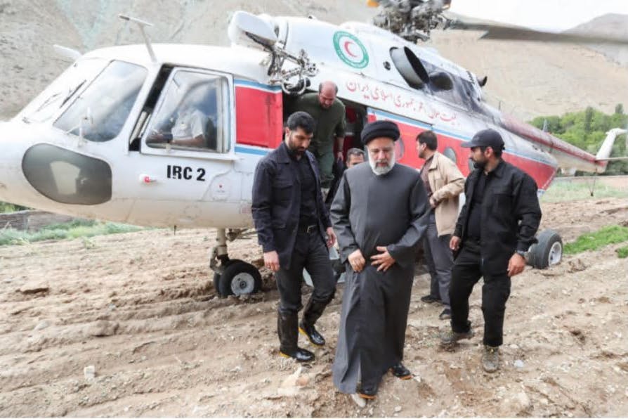 Iran-Präsident Ebrahim Raisi reiste regelmäßig mit dem Helikopter.