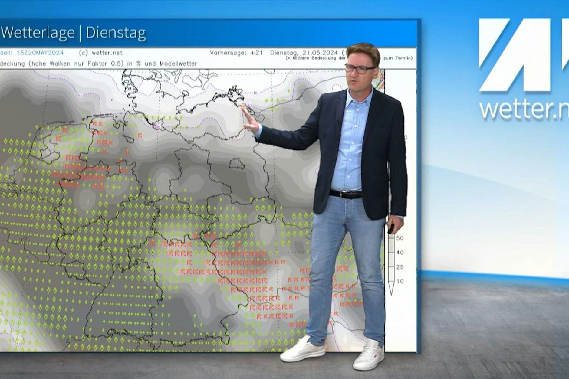 Was für ein Ausnahmefall der Nordosten Deutschlands zurzeit ist, zeigt Meteorologe Dominik Jung.
