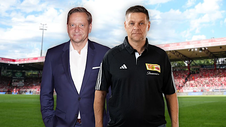 Rückt beim 1. FC Union in den Vordergrund: Horst Heldt übernimmt den Manager-Job von Oliver Ruhnert (r.).