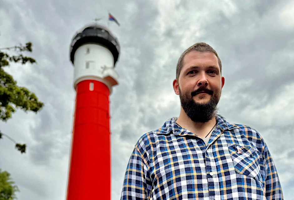 Daniel Jochheim ist der neue Leuchtturmwärter auf der Nordseeinsel Wangerooge.  