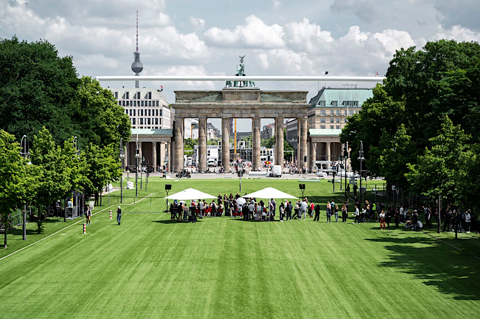 Die EM-Fanmeile am Brandenburger Tor