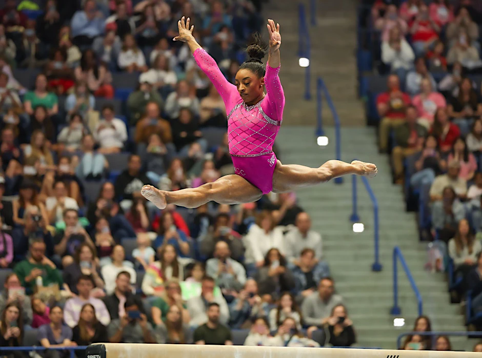 Sicherte sich bei den US Claccics mit 59,500 Punkten den Sieg: Simone Biles.  re/dpa