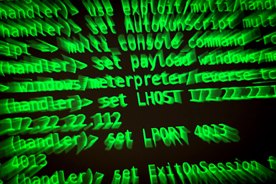 Bildschirm, auf dem ein Teil eines Hacker-Programms zu sehen ist.