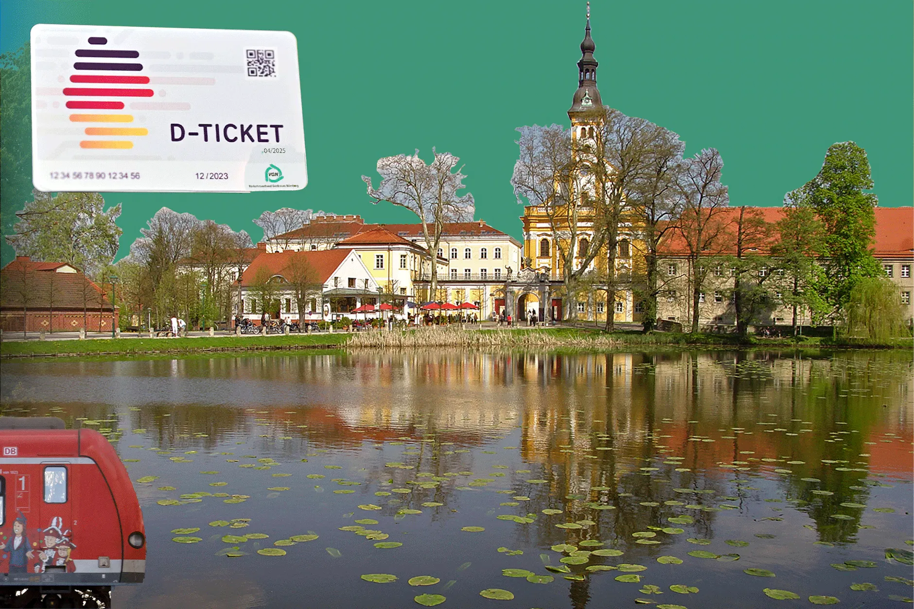 Mit dem Deutschlandticket kommt man schnell und günstig in die schönsten Ecken Brandenburgs.