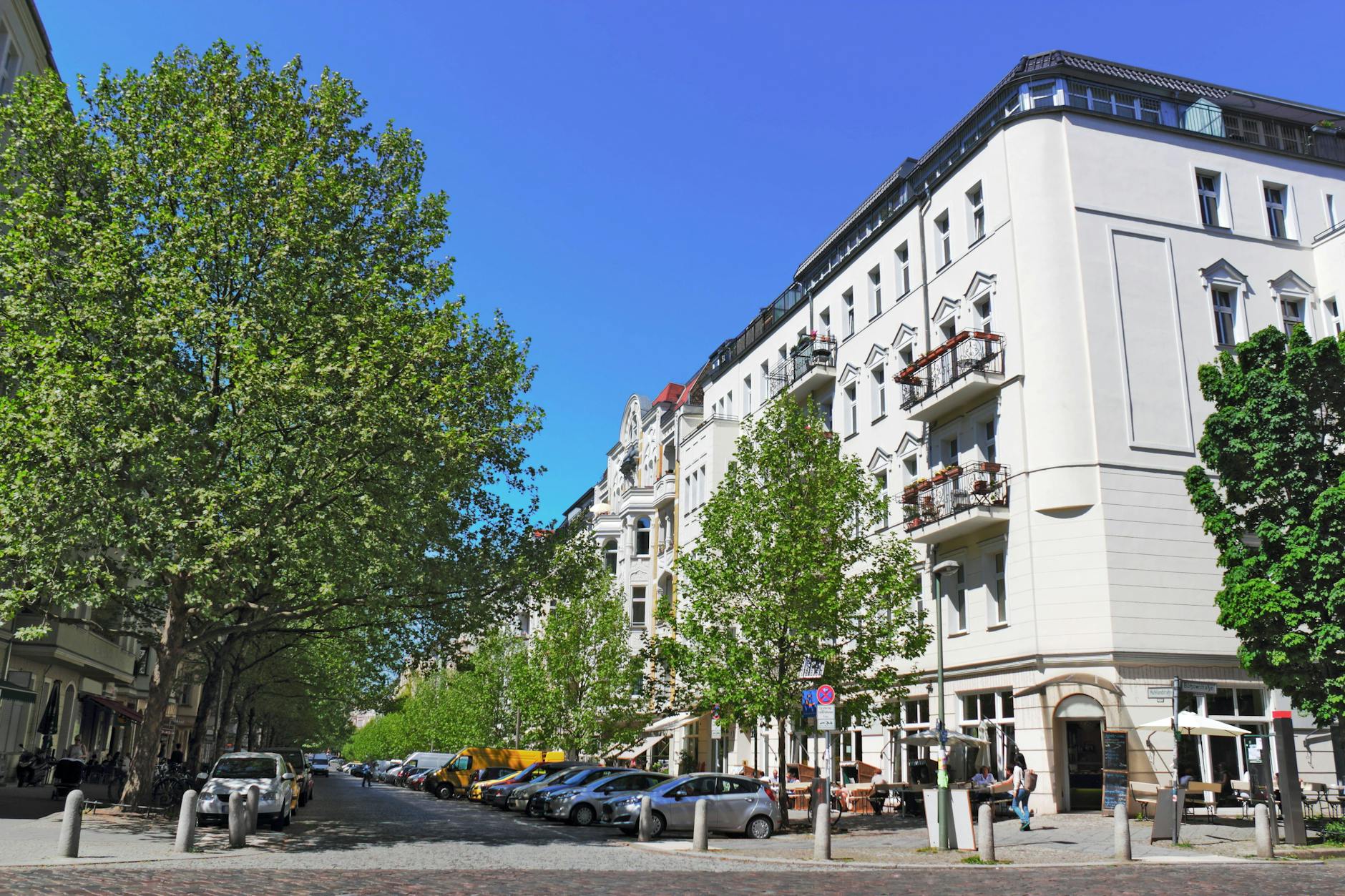 Straßenszene im Prenzlauer Berg.