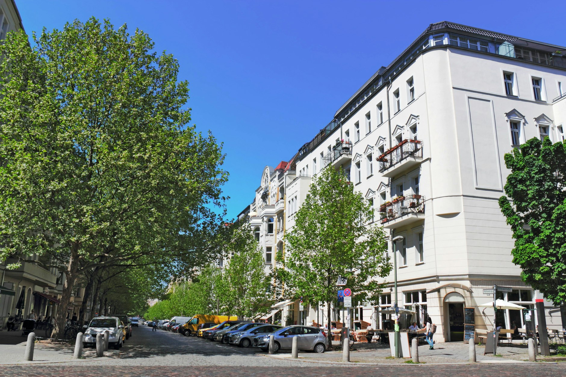 Straßenszene im Prenzlauer Berg.