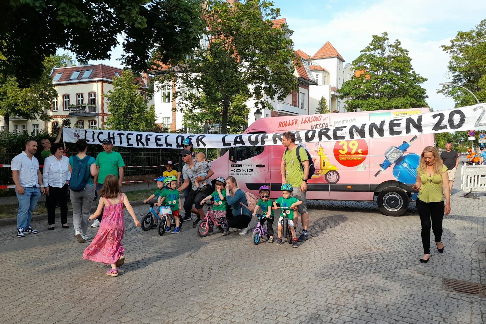 Laufradrennen ist auch Teil des Programms