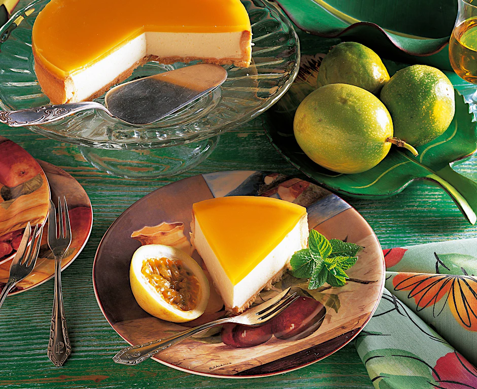 Omas Pfirsich-Maracuja-Torte - so cremig, so fruchtig, so leicht gemacht!