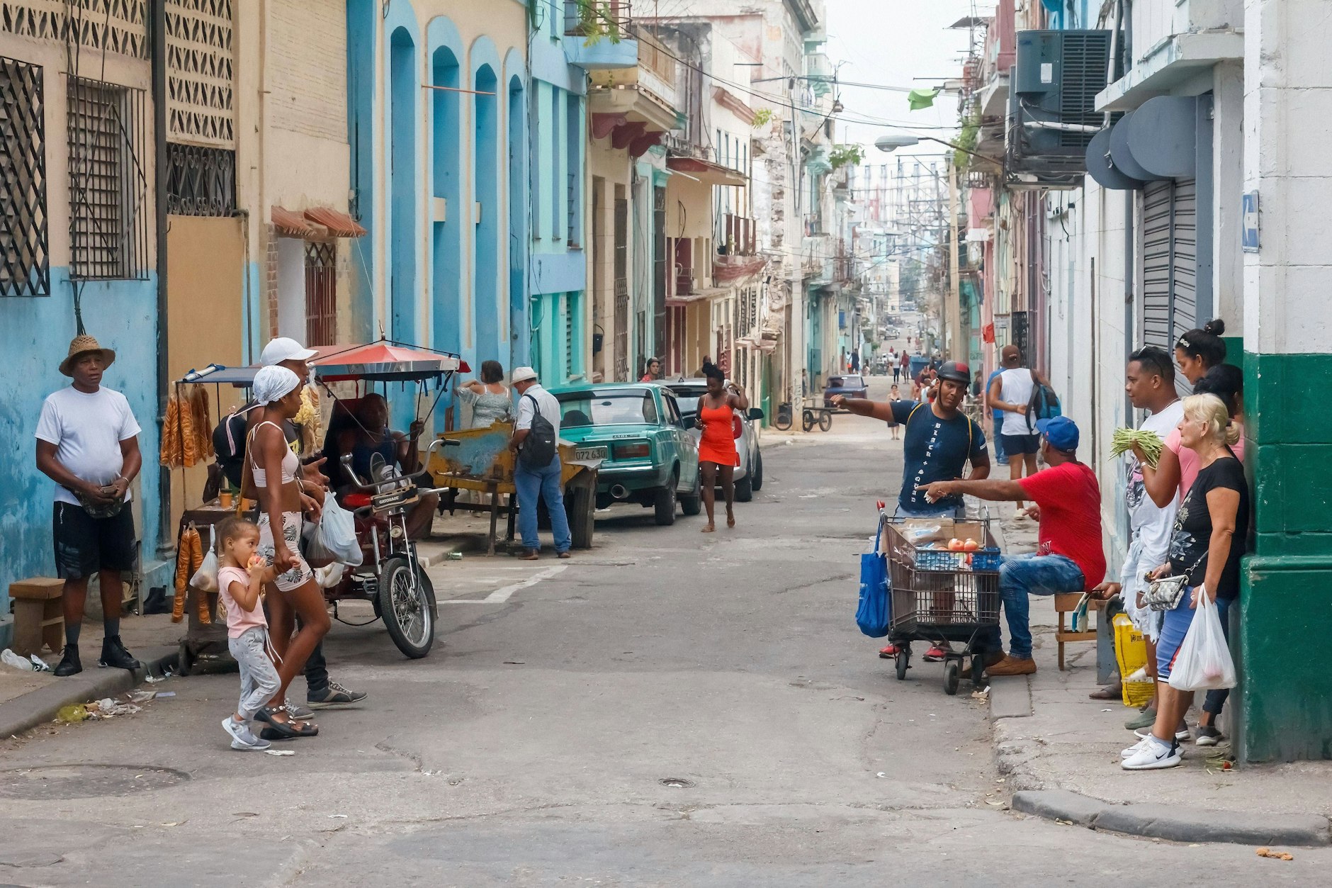 Straßenszene in Havanna.