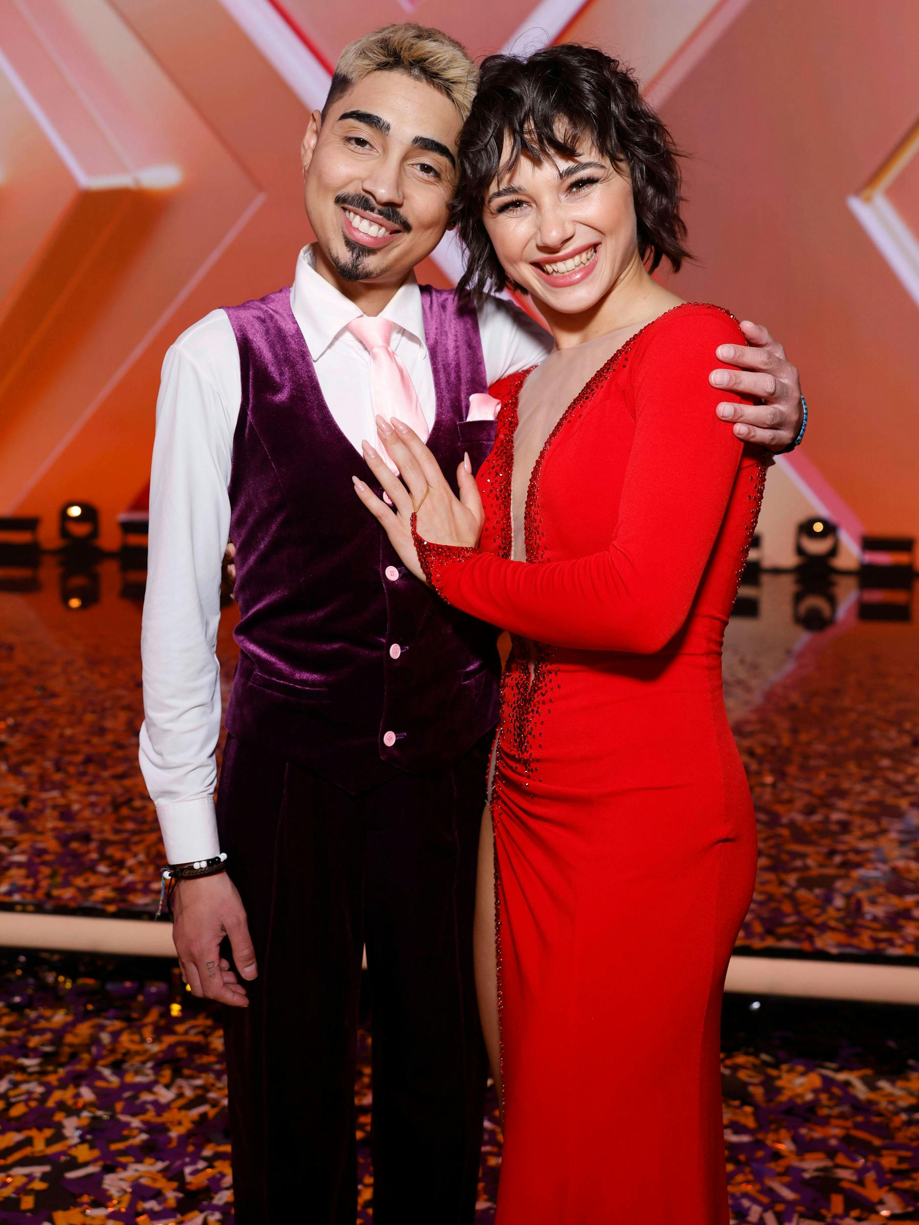 Comedian Tony Bauer und Tänzerin Anastasia Stan beim Finale.