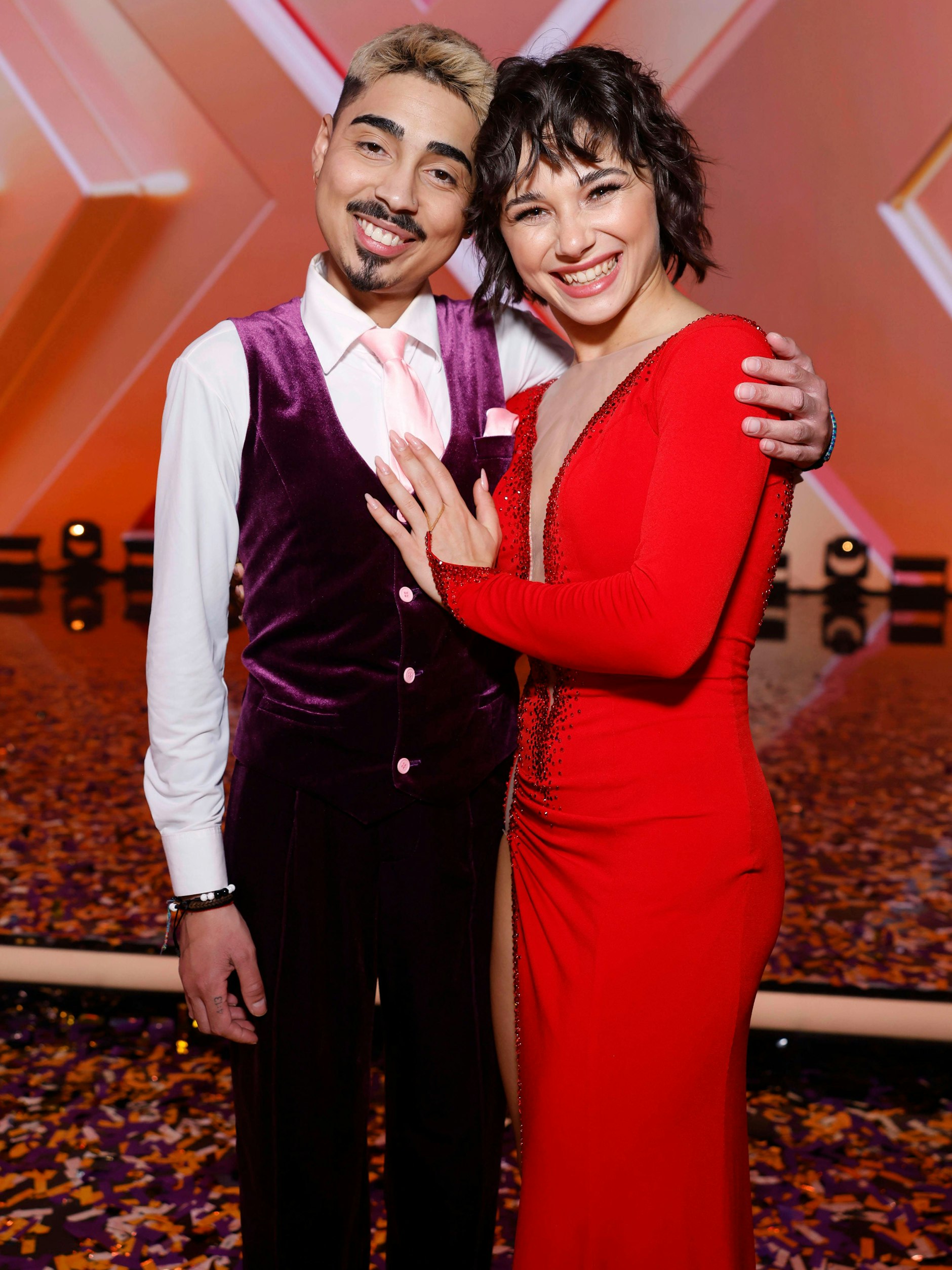 Comedian Tony Bauer und Tänzerin Anastasia Stan beim Finale.