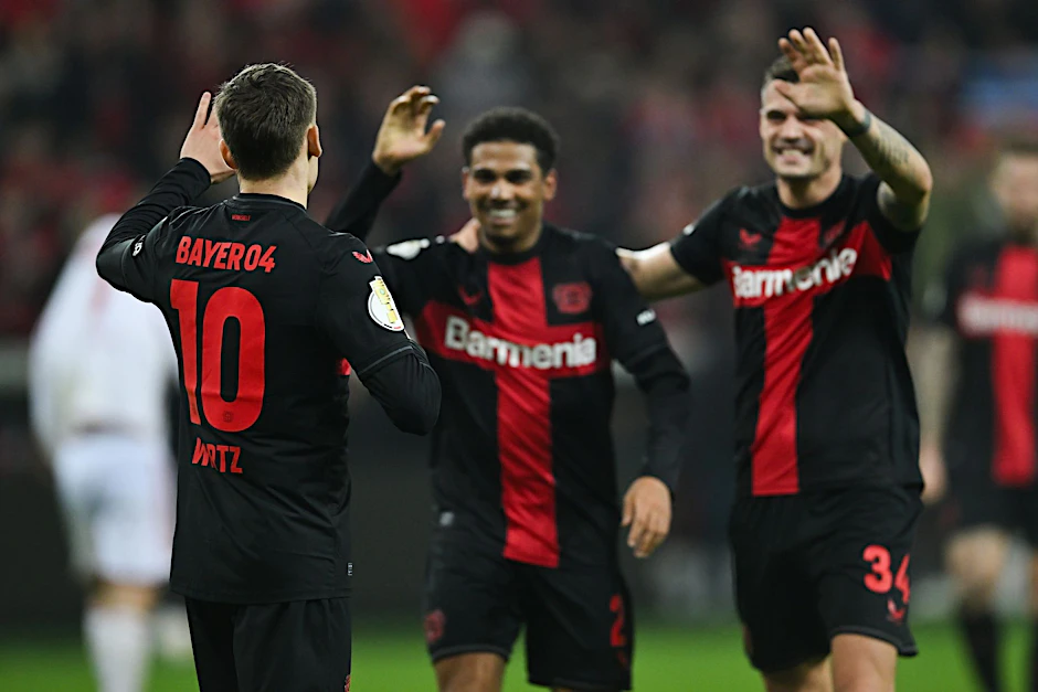 Leverkusen gewann das Halbfinale gegen die Fortuna souverän mit 4:0.  