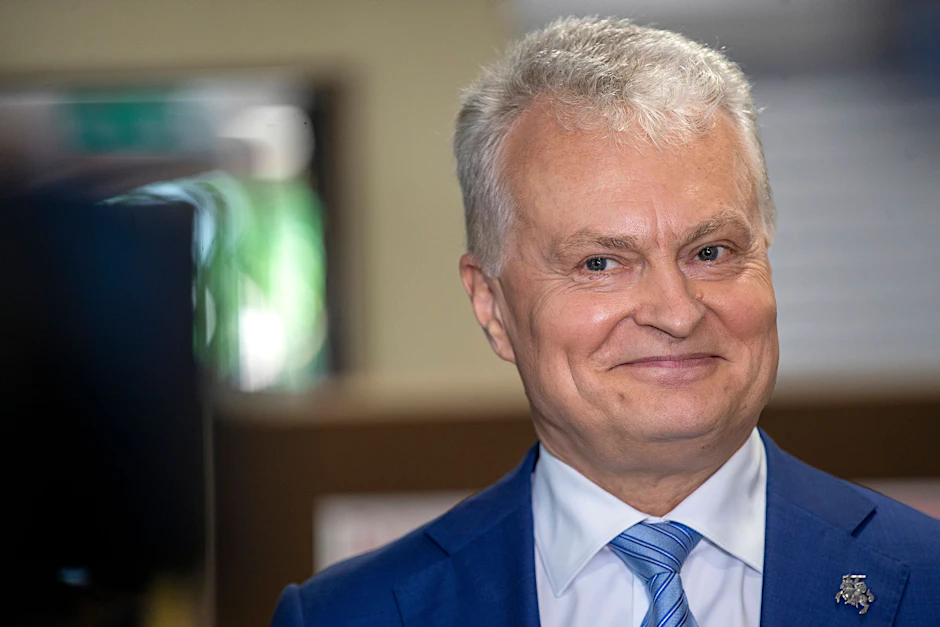 Der litauische Präsident Gitanas Nauseda bleibt wohl im Amt.&nbsp;