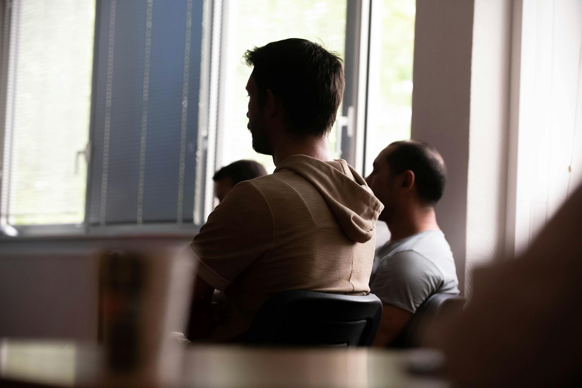 Freier Während eines Sensibilisierungsworkshops in Frankreich.