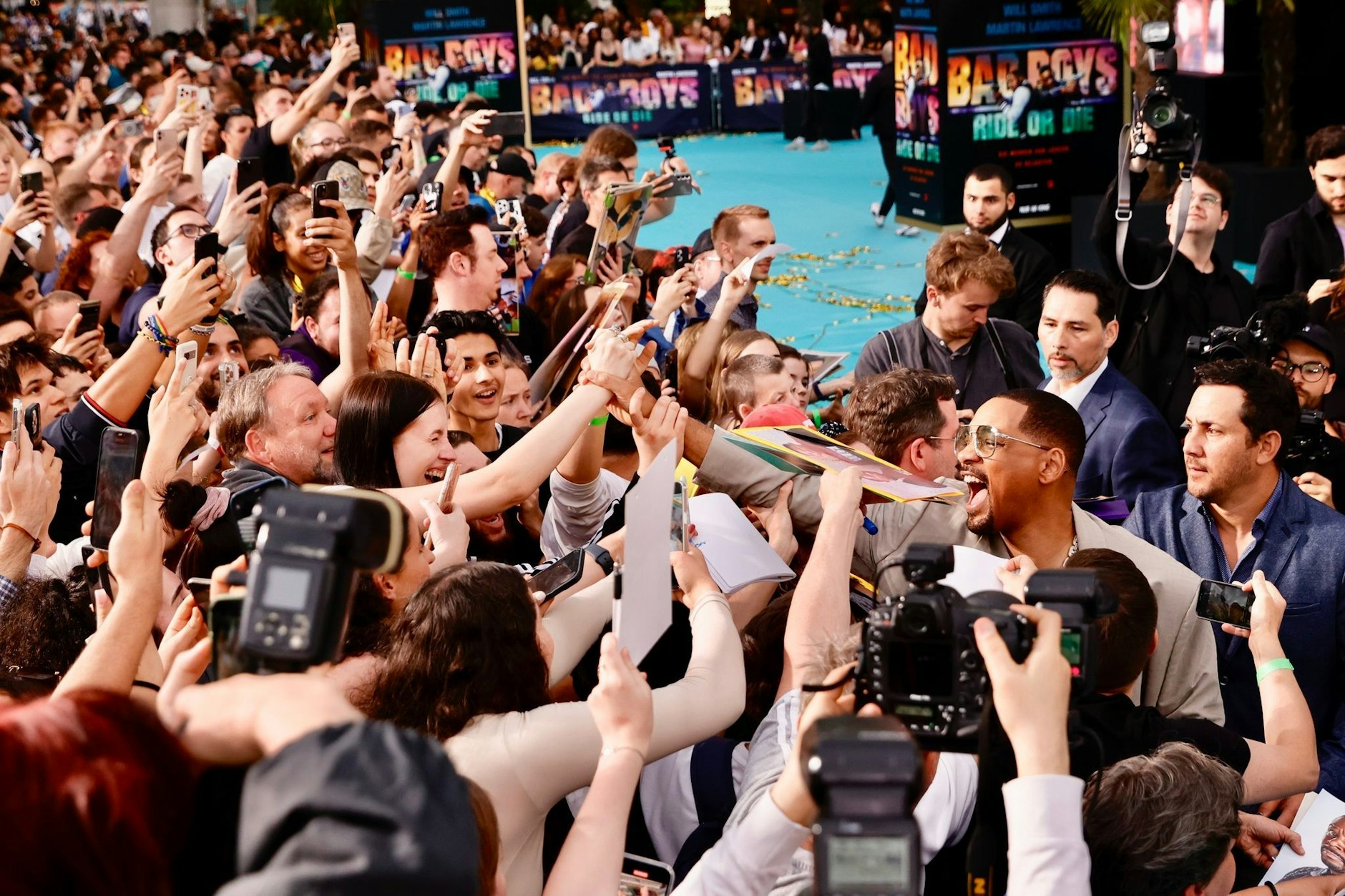 dpatopbilder - Schauspieler Will Smith kommt zu der Europapremiere des Films «Bad Boys: Ride or Die» in den Berliner Zoo Palast.