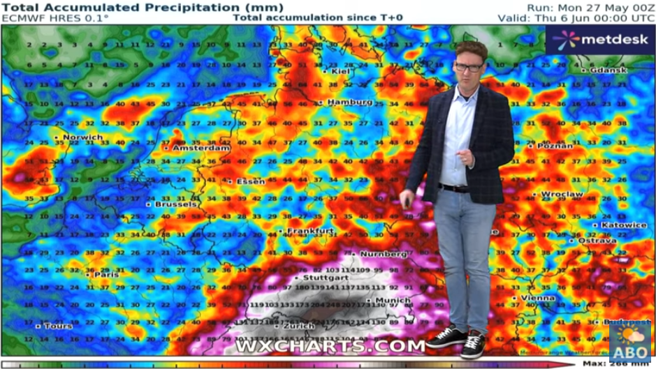 260 Liter Stark- und Dauerregen! Absoluter Wetter-Irrsinn mit Hitze-Rekord