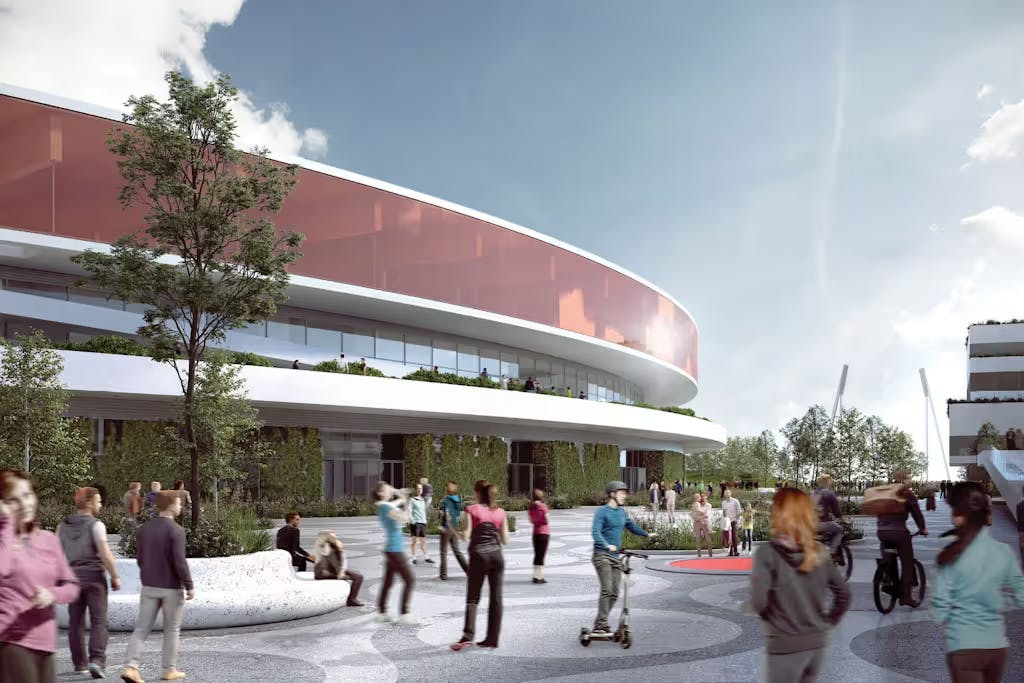 So soll das neue Jahnstadion aussehen, das nun teurer wird als geplant.