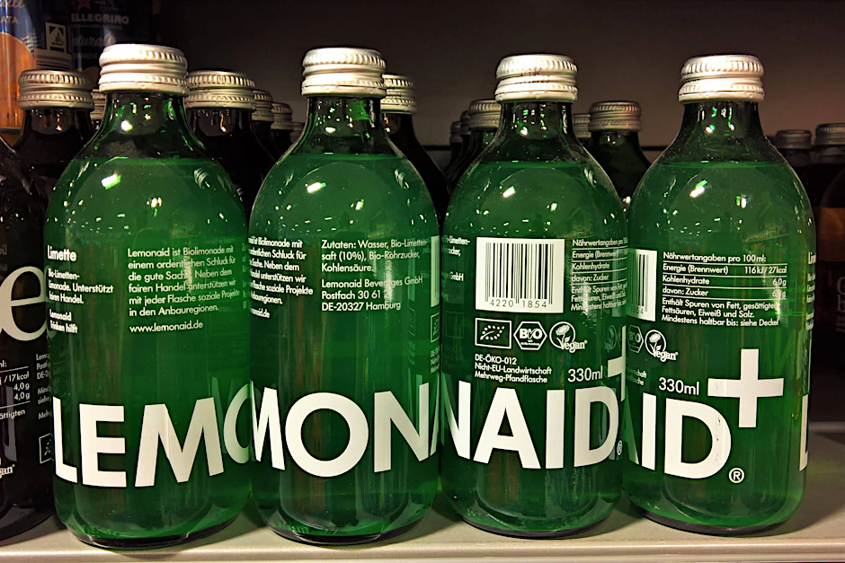 Die Limonaden von Lemonaid enthielten nicht genug Zucker, um nach den deutschen Regeln „Limonade“ zu heißen.&nbsp;