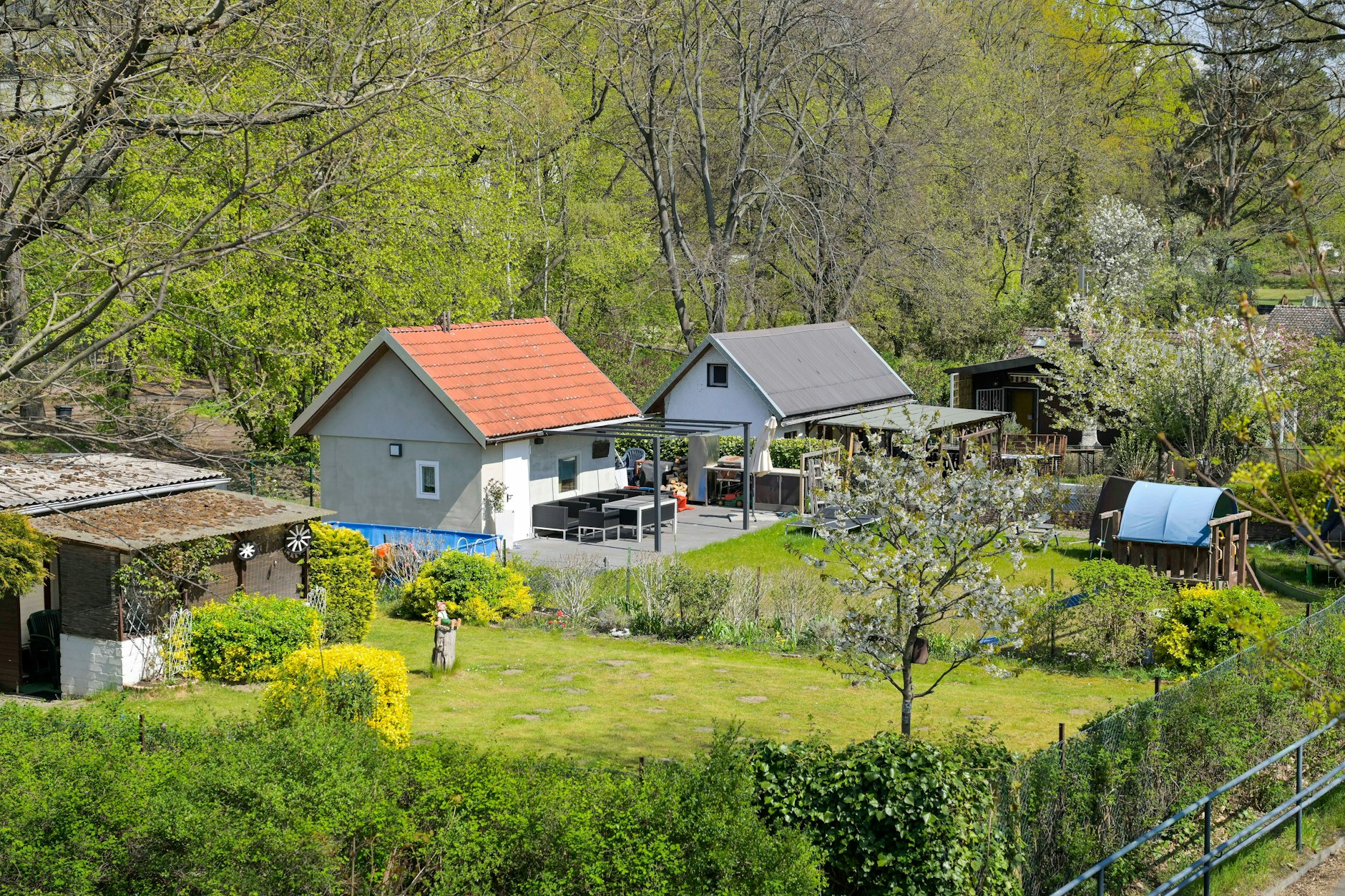 Ein Schrebergarten in Berlin