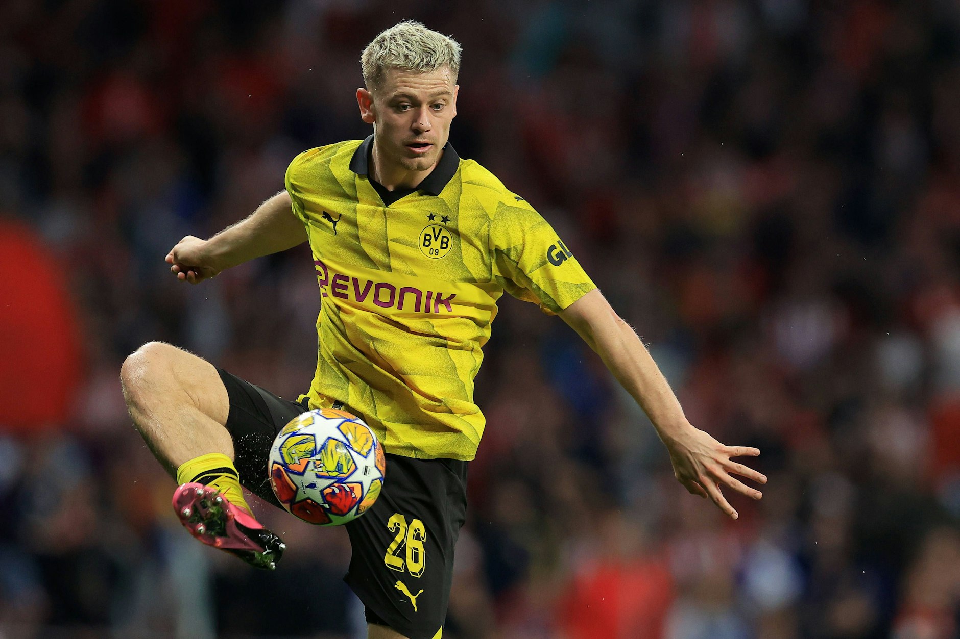 Julian Ryerson kann mit Borussia Dortmund am Sonnabend die Champions League gewinnen.