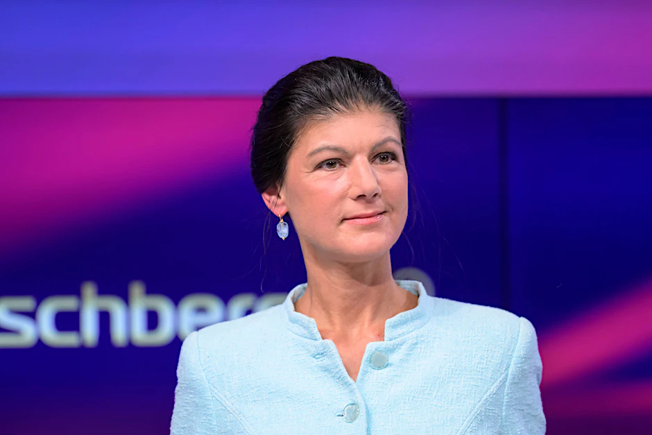 BSW-Vorsitzende Sahra Wagenknecht zu Gast bei der ARD-Sendung „Maischberger“.