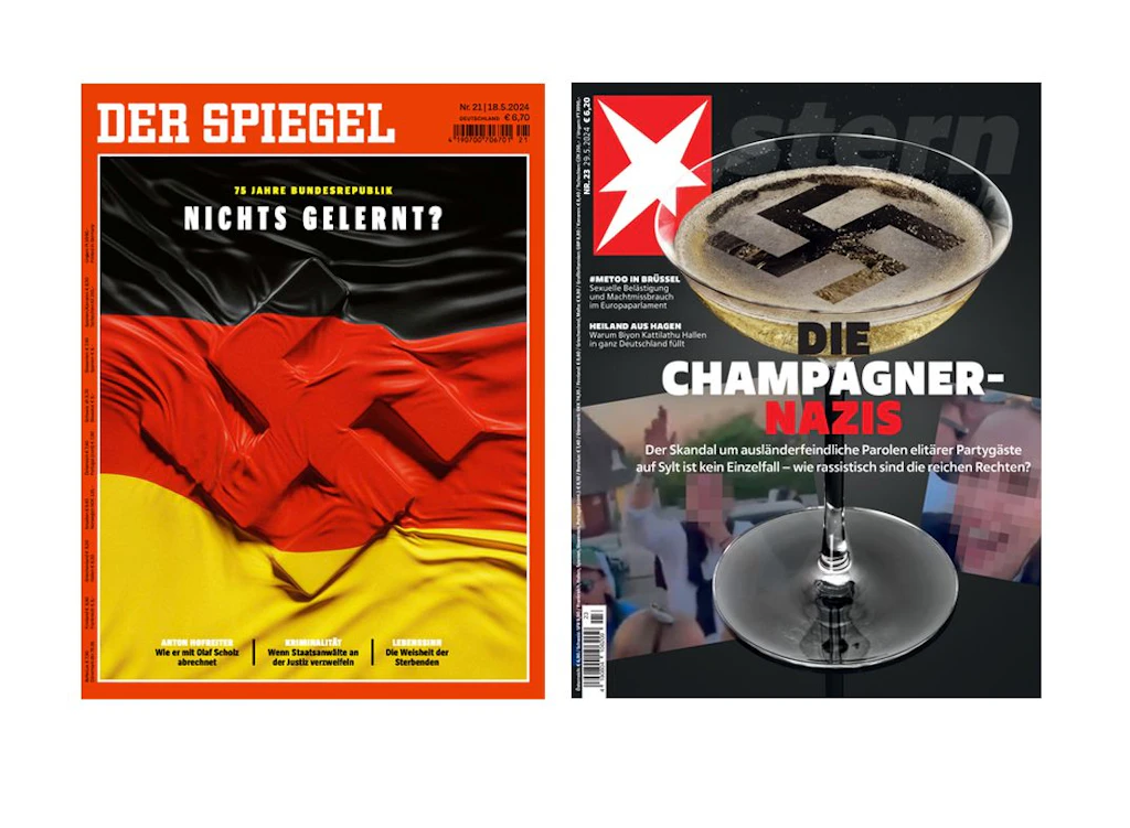 Stern und Spiegel'deki Gamalı Haçlar – Sağa kaymanın tehlikeli konuşması