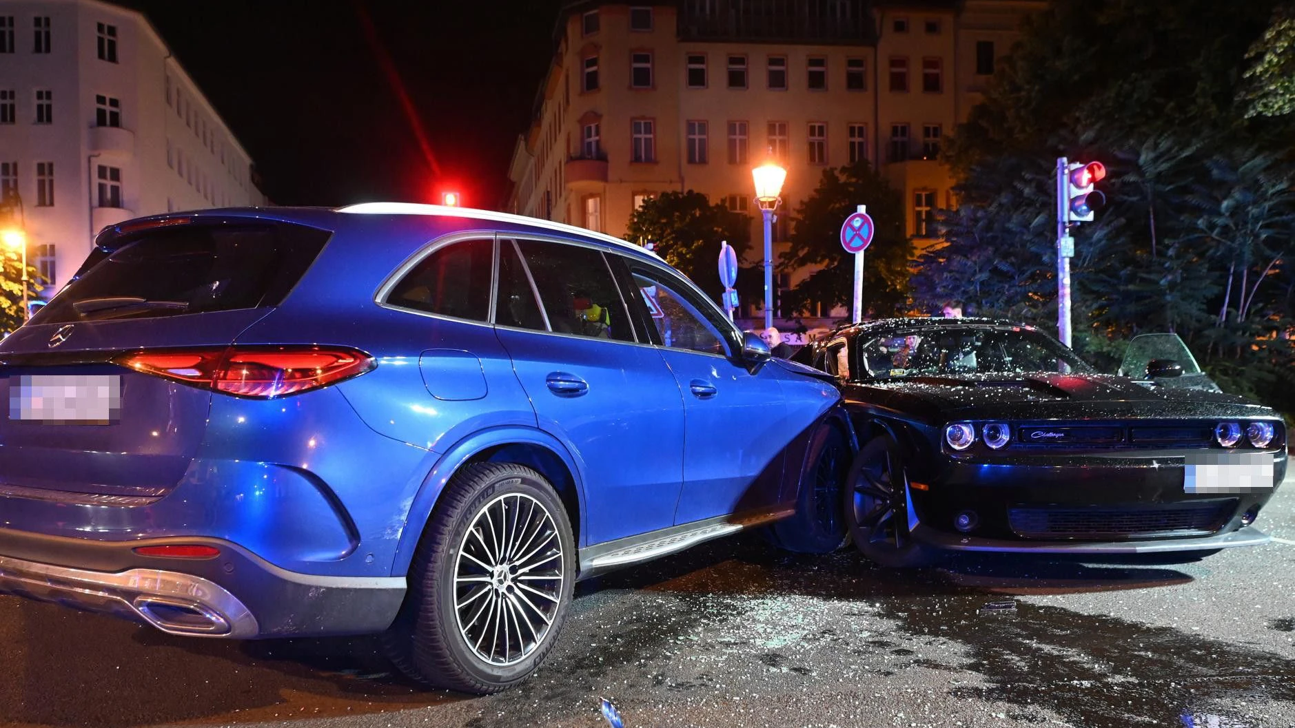 Am Unfallort in Kreuzberg.