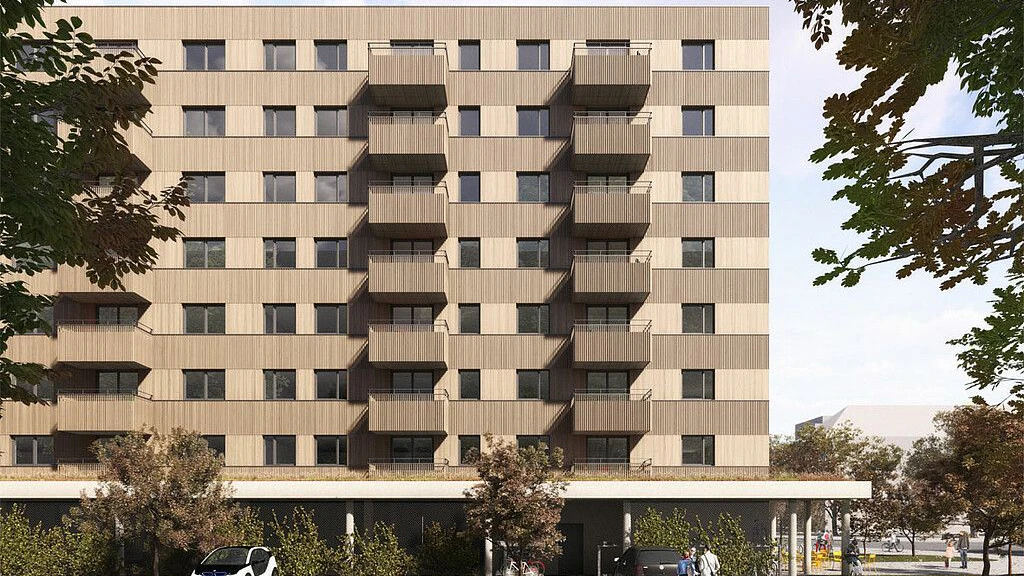 Die Degewo plant das Klimahaus in Köpenick mit insgesamt 112 1- bis 5-Zimmer-Wohnungen.