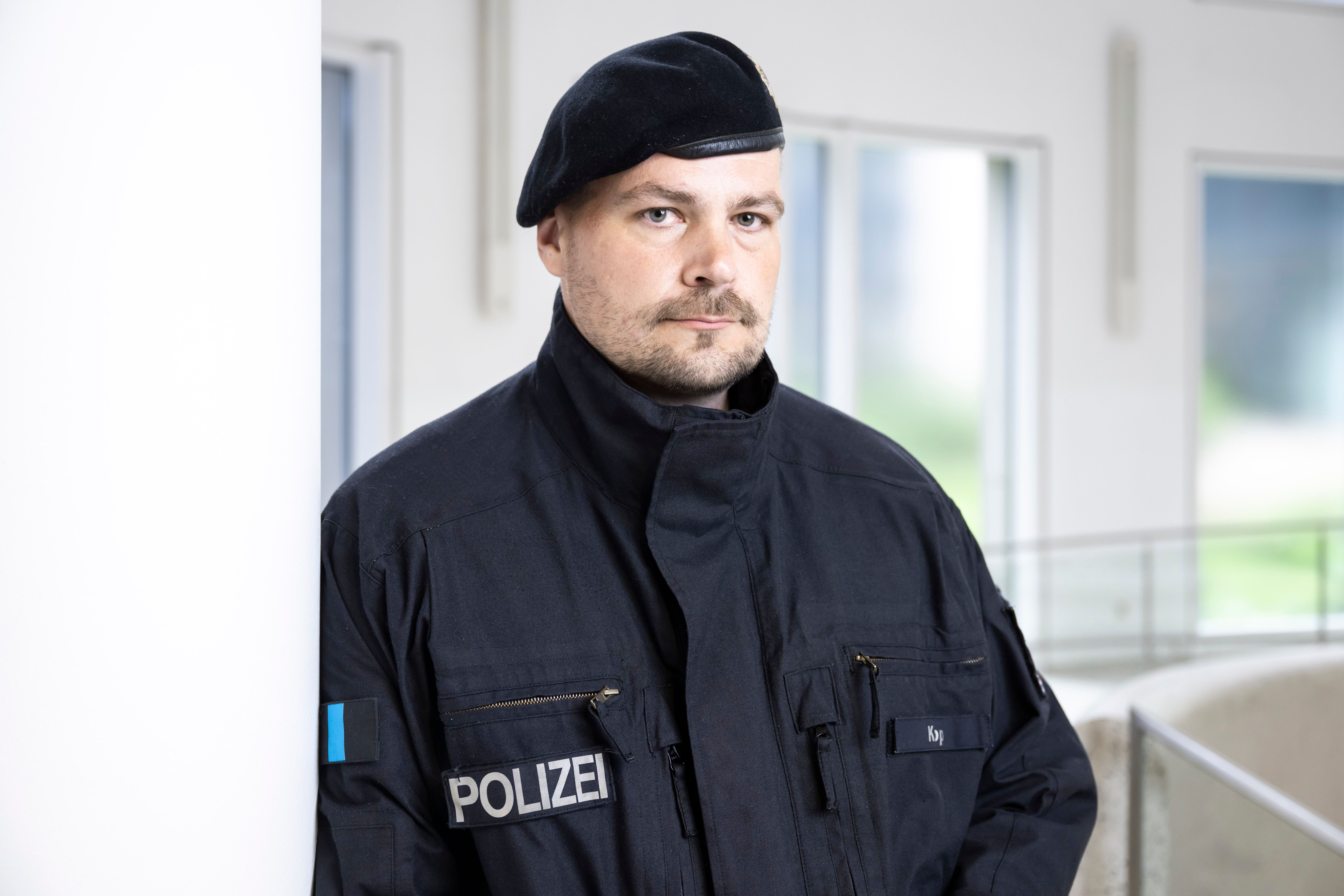 Berliner Polizei vor der EM-2024: Hundertschaftsführer Ronny Knop