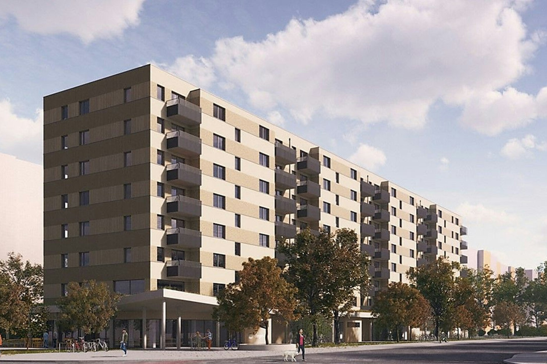 In Köpenick entstehen im sogenannten Klimahaus 112 neue Wohnungen.