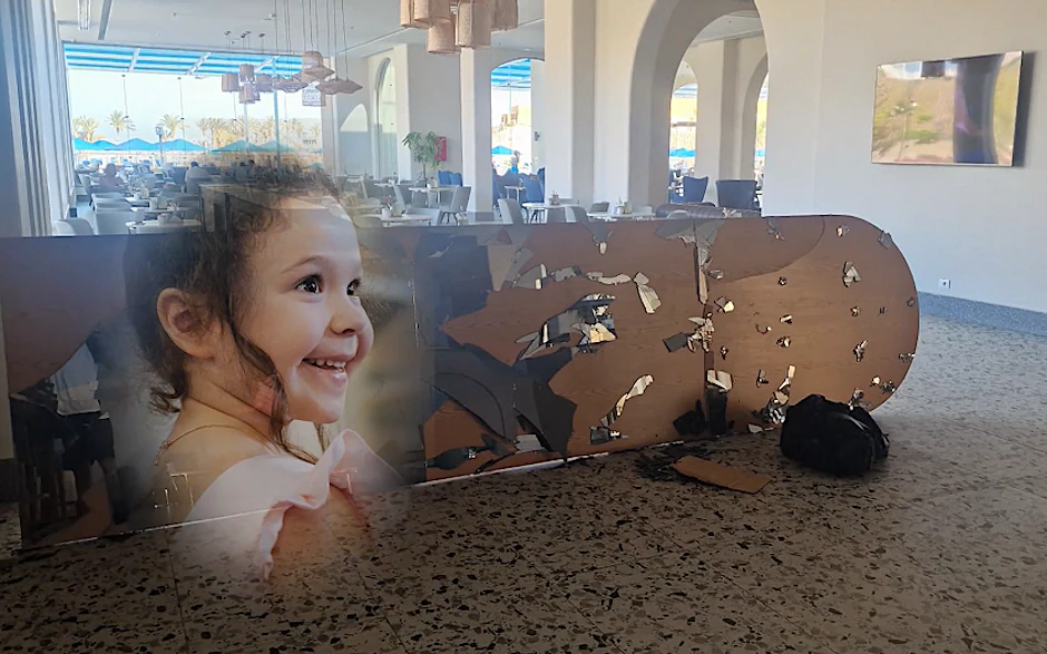 Amalia (4) wurde von dem fünf Meter hohen Hotelspiegel erschlagen.