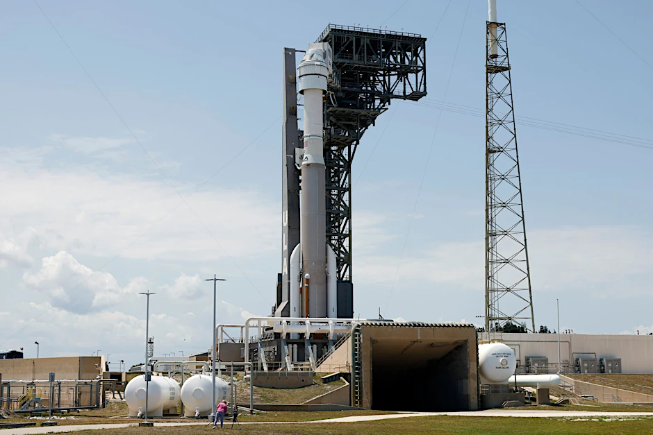 ARCHIV - Die Starliner-Kapsel: Künftig soll der «Starliner» als Alternative zur «Crew Dragon»-Raumkapsel von SpaceX Astronauten zur ISS transportieren.  