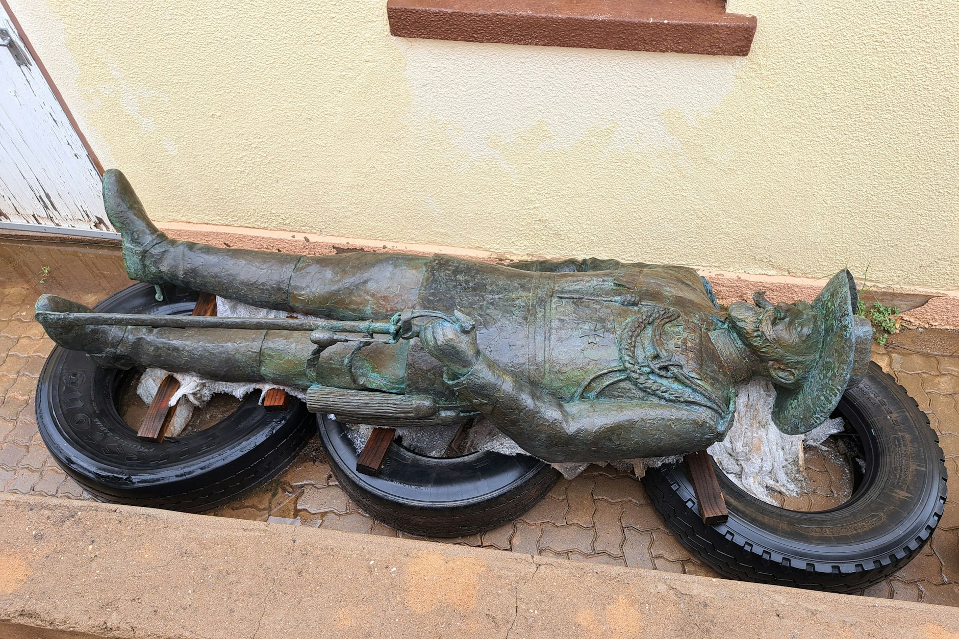 Der abgelegte Curt von François am Rand des Citymuseums von Windhoek