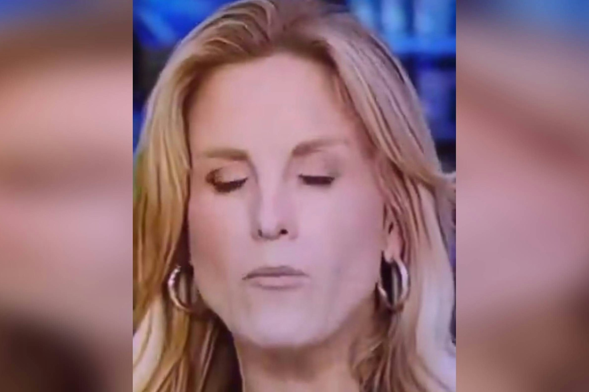 Der Moment, in dem Vanessa Welch die Fliege bemerkt und herunterschluckt.