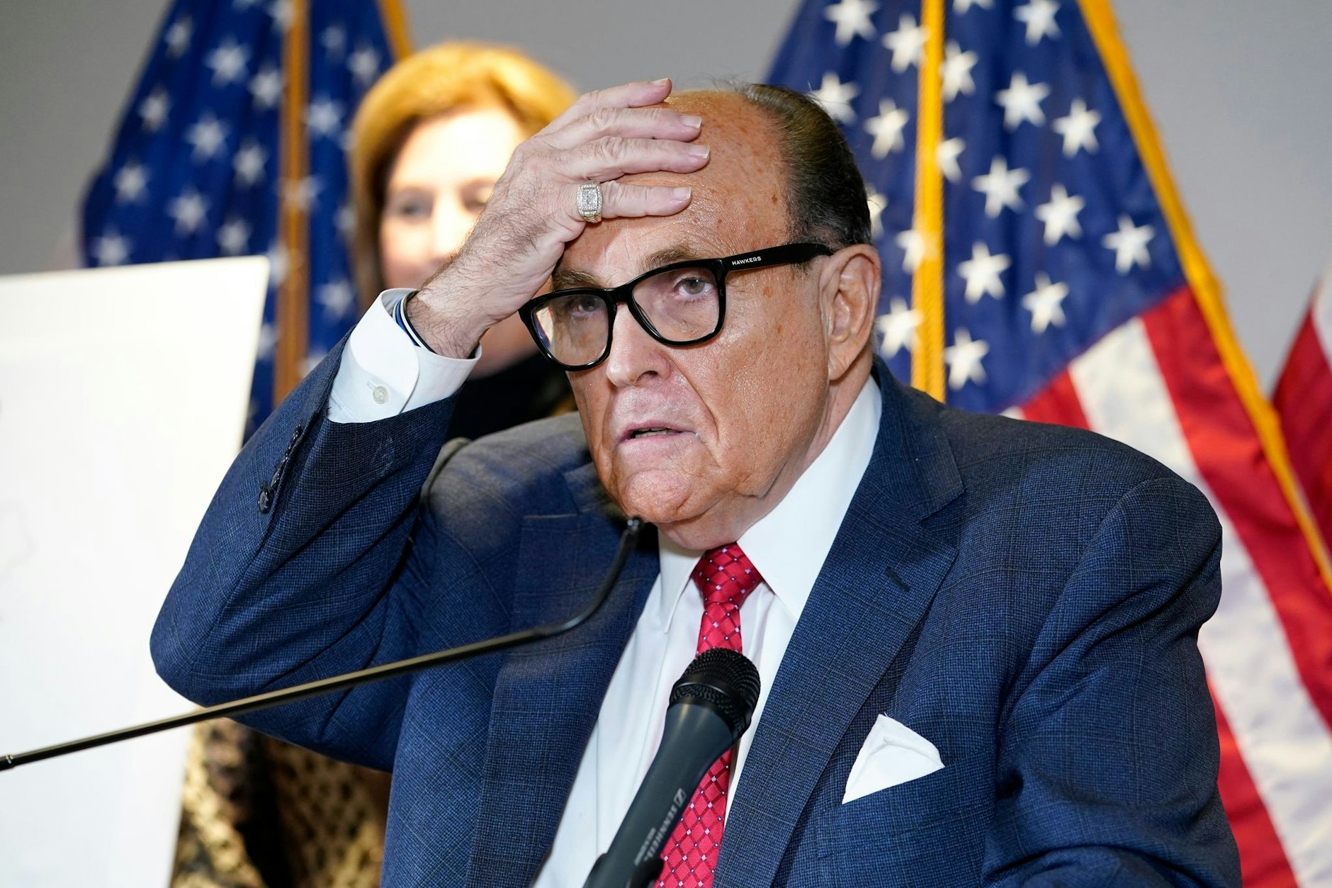 Der ehemalige Bürgermeister von New York und Anwalt des damaligen US-Präsidenten Donald Trump: Rudy Giuliani.