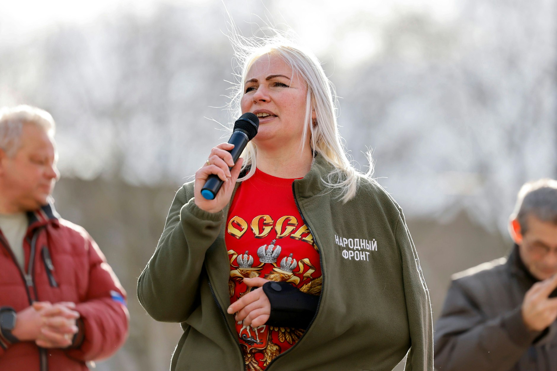 Elena Kolbasnikova hatte immer wieder prorussische Demonstrationen und Veranstaltungen organisiert.