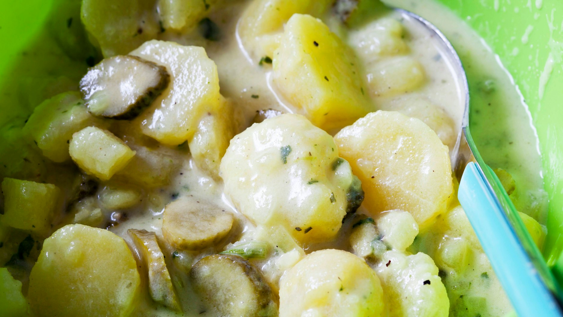Rezept für schnellen Kartoffelsalat ohne Mayonnaise Leicht und lecker
