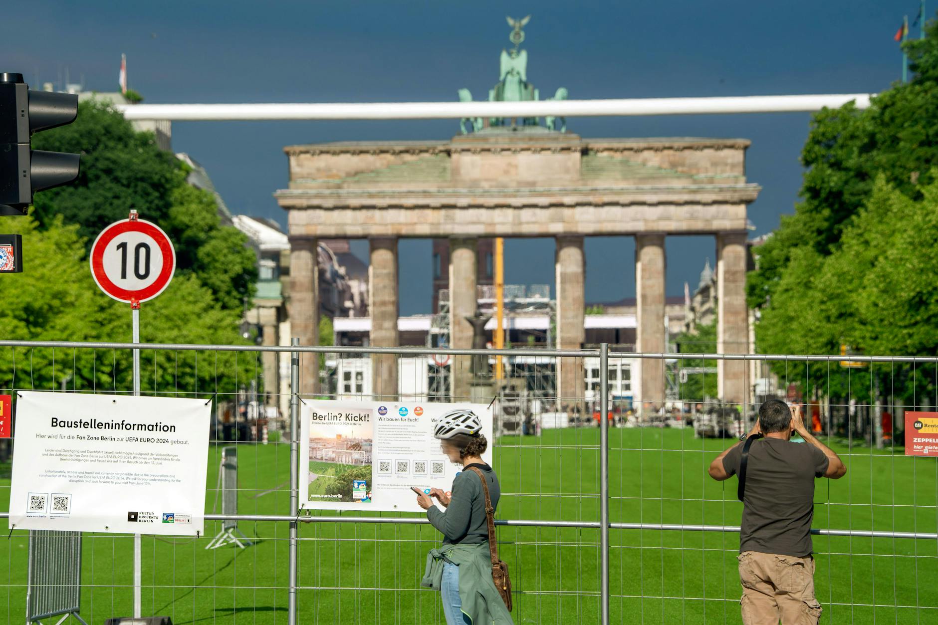 Fanzone für die Europameisterschaft in Berlin. 