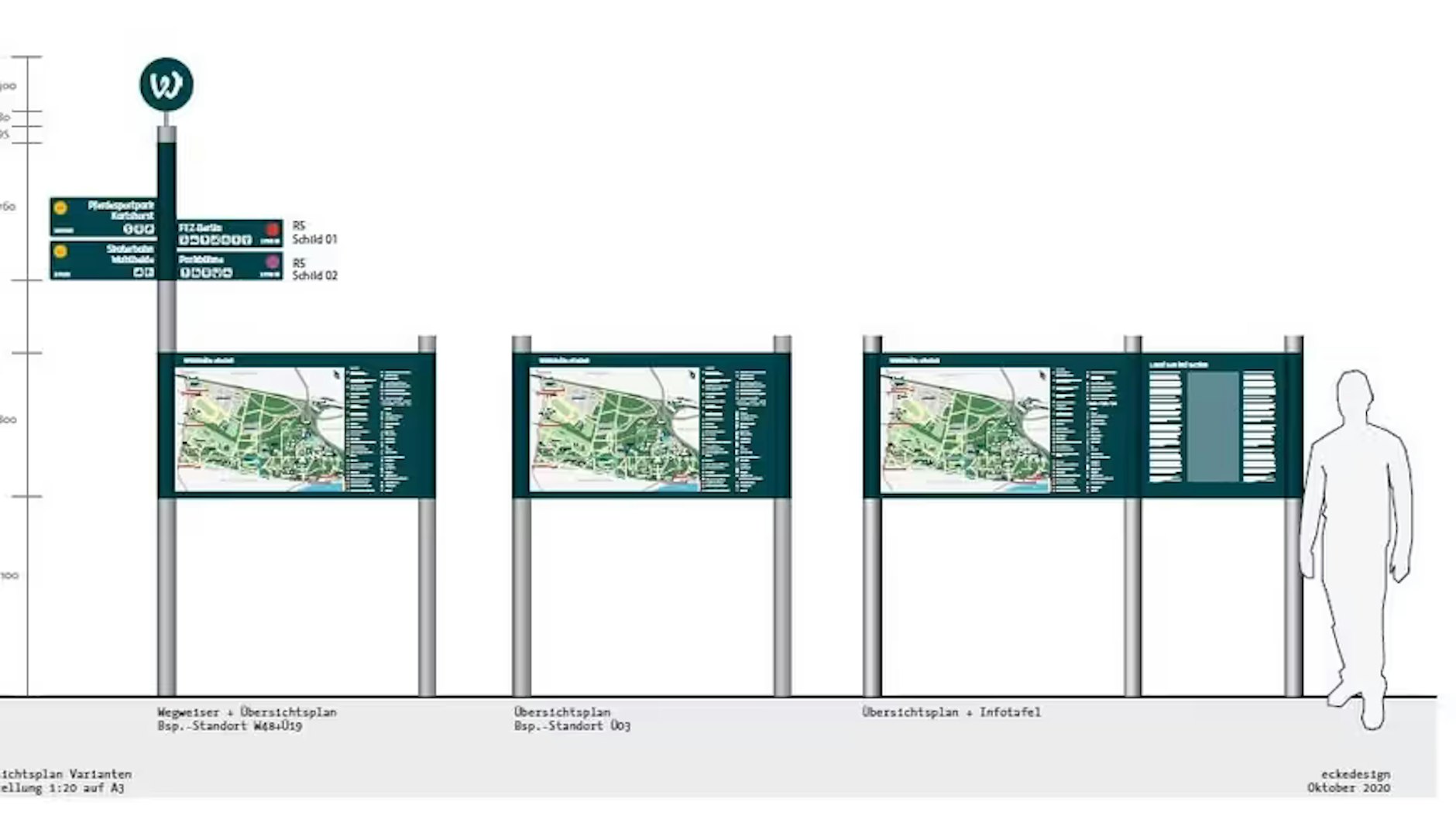 Neue Wegweiser sollen die Wuhlheide übersichtlicher machen.