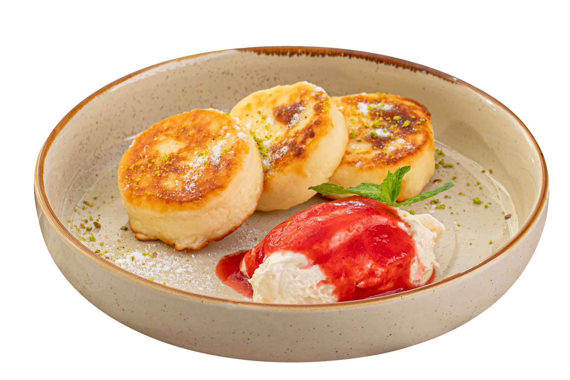 Quark-Pancakes sind extrem fluffig und super lecker.